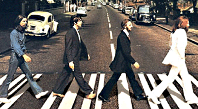 Beatles walking